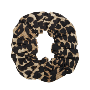 GANNI – Leopard-print cotton scrunchie